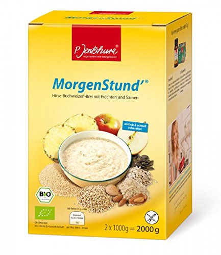 P. Jentschura MorgenStund basischer Hirse Buchweizen Brei basen Frühstück für den leichten Start in den Tag, 2 kg (DE-ÖKO-064)